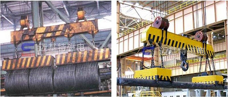 MW12系列、MW15系列吊運捆扎螺紋鋼、圓鋼用起重電磁鐵